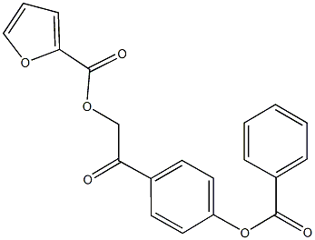 2-[4-(benzoyloxy)phenyl]-2-oxoethyl 2-furoate 结构式