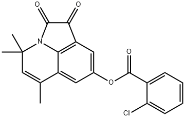 4,4,6-trimethyl-1,2-dioxo-1,2-dihydro-4H-pyrrolo[3,2,1-ij]quinolin-8-yl 2-chlorobenzoate 结构式