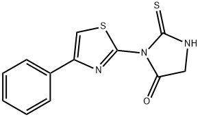 3-(4-phenyl-1,3-thiazol-2-yl)-2-thioxo-4-imidazolidinone 结构式