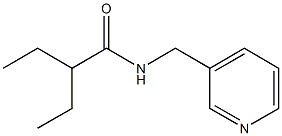 2-ethyl-N-(3-pyridinylmethyl)butanamide 结构式