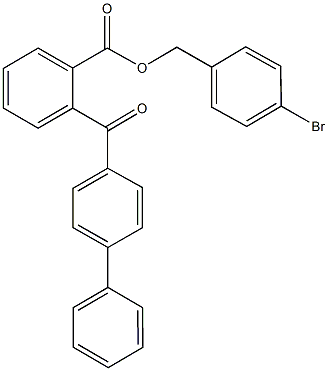 4-bromobenzyl 2-([1,1'-biphenyl]-4-ylcarbonyl)benzoate 结构式