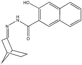 N'-bicyclo[2.2.1]hept-2-ylidene-3-hydroxy-2-naphthohydrazide 结构式