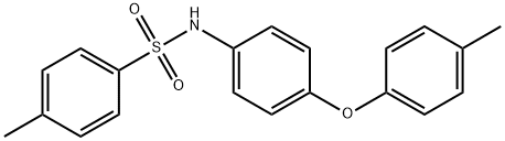 4-methyl-N-[4-(4-methylphenoxy)phenyl]benzenesulfonamide 结构式