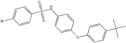 4-bromo-N-[4-(4-tert-butylphenoxy)phenyl]benzenesulfonamide 结构式