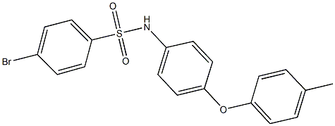 4-bromo-N-[4-(4-methylphenoxy)phenyl]benzenesulfonamide 结构式