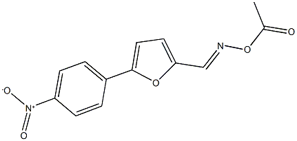 5-{4-nitrophenyl}-2-furaldehyde O-acetyloxime 结构式