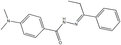 4-(dimethylamino)-N'-(1-phenylpropylidene)benzohydrazide 结构式