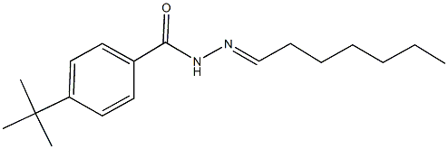 4-tert-butyl-N'-heptylidenebenzohydrazide 结构式