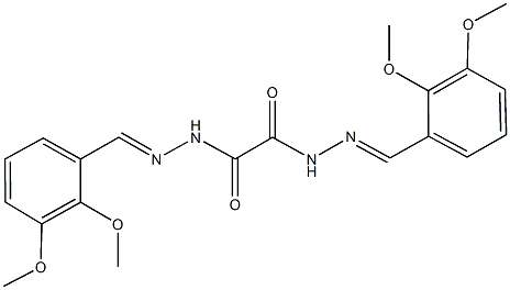 N'~1~,N'~2~-bis(2,3-dimethoxybenzylidene)ethanedihydrazide 结构式