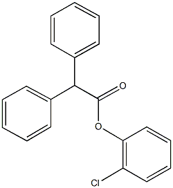 2-chlorophenyl diphenylacetate 结构式