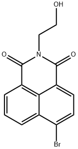 6-bromo-2-(2-hydroxyethyl)-1H-benzo[de]isoquinoline-1,3(2H)-dione 结构式