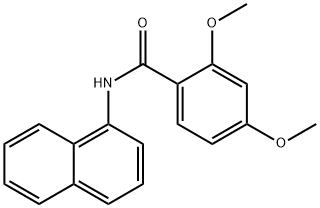 2,4-dimethoxy-N-(1-naphthyl)benzamide 结构式