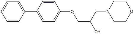 1-([1,1'-biphenyl]-4-yloxy)-3-(4-morpholinyl)-2-propanol 结构式