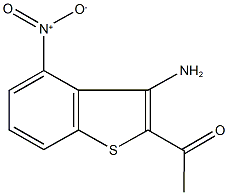 1-{3-amino-4-nitro-1-benzothien-2-yl}ethanone 结构式