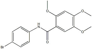 N-(4-bromophenyl)-2,4,5-trimethoxybenzamide 结构式