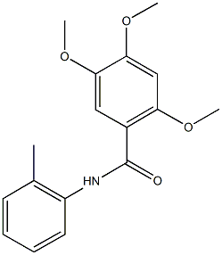 2,4,5-trimethoxy-N-(2-methylphenyl)benzamide 结构式