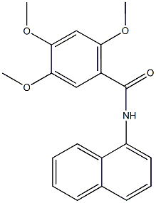 2,4,5-trimethoxy-N-(1-naphthyl)benzamide 结构式