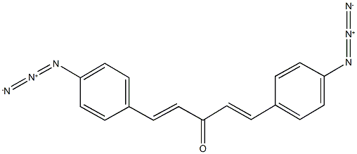 1,5-bis(4-azidophenyl)-1,4-pentadien-3-one 结构式