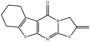 2-methylene-2,3,6,7,8,9-hexahydro-5H-[1]benzothieno[2,3-d][1,3]thiazolo[3,2-a]pyrimidin-5-one 结构式