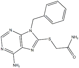 2-[(6-amino-9-benzyl-9H-purin-8-yl)sulfanyl]acetamide 结构式