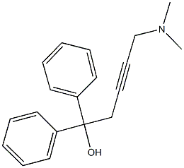 5-(dimethylamino)-1,1-diphenyl-3-pentyn-1-ol 结构式