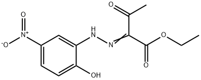 ethyl 2-({2-hydroxy-5-nitrophenyl}hydrazono)-3-oxobutanoate 结构式