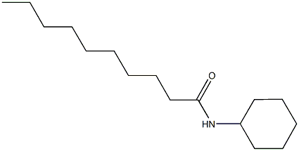 N-cyclohexyldecanamide 结构式