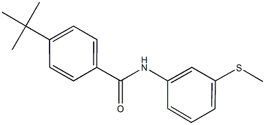 4-tert-butyl-N-[3-(methylsulfanyl)phenyl]benzamide 结构式