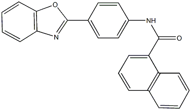 N-[4-(1,3-benzoxazol-2-yl)phenyl]naphthalene-1-carboxamide 结构式