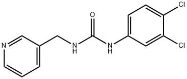 1-(3,4-DICHLOROPHENYL)-3-(3-PYRIDYLMETHYL)UREA 结构式