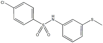 4-chloro-N-[3-(methylsulfanyl)phenyl]benzenesulfonamide 结构式