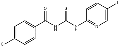 N-(4-chlorobenzoyl)-N'-(5-iodopyridin-2-yl)thiourea 结构式