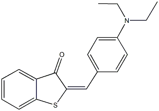2-[4-(diethylamino)benzylidene]-1-benzothiophen-3(2H)-one 结构式