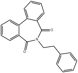 6-(2-phenylethyl)-5H-dibenzo[c,e]azepine-5,7(6H)-dione 结构式