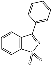 3-苯基苯并[D]异噻唑1,1-二氧化物 结构式