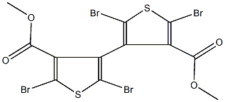 dimethyl 2,2',5,5'-tetrabromo-4,4'-bithiophene-3,3'-dicarboxylate 结构式