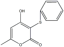 4-hydroxy-6-methyl-3-(phenylsulfanyl)-2H-pyran-2-one 结构式