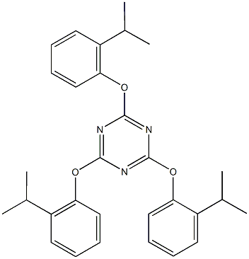 2,4,6-tris(2-isopropylphenoxy)-1,3,5-triazine 结构式