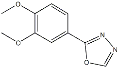 2-(3,4-dimethoxyphenyl)-1,3,4-oxadiazole 结构式