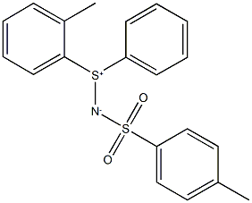 N-[(2-methylphenyl)phenylsulfonio]-N-[(4-methylbenzene)dioxosulfanyl]aminylene 结构式