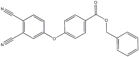 benzyl 4-(3,4-dicyanophenoxy)benzoate 结构式