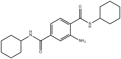 2-amino-N~1~,N~4~-dicyclohexylterephthalamide 结构式