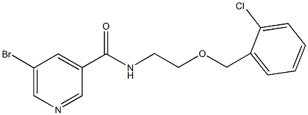 5-bromo-N-{2-[(2-chlorobenzyl)oxy]ethyl}nicotinamide 结构式