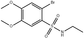 2-bromo-N-ethyl-4,5-dimethoxybenzenesulfonamide 结构式