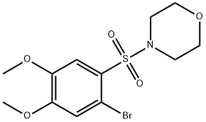 4-[(2-bromo-4,5-dimethoxyphenyl)sulfonyl]morpholine 结构式