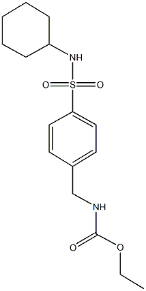 ethyl 4-[(cyclohexylamino)sulfonyl]benzylcarbamate 结构式