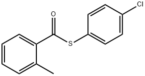 S-(4-chlorophenyl) 2-methylbenzenecarbothioate 结构式