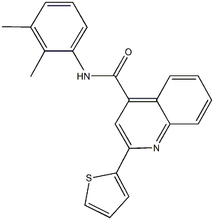 N-(2,3-dimethylphenyl)-2-(2-thienyl)-4-quinolinecarboxamide 结构式