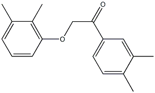 2-(2,3-dimethylphenoxy)-1-(3,4-dimethylphenyl)ethanone 结构式