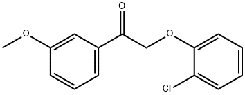2-(2-chlorophenoxy)-1-(3-methoxyphenyl)ethanone 结构式